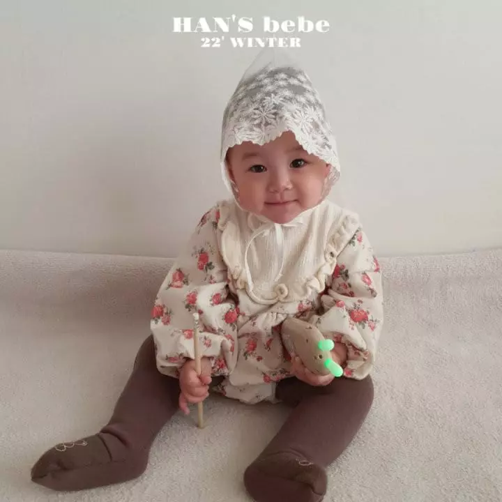 Han's - Korean Baby Fashion - #babyboutiqueclothing - Beeb Double Flower Frill Bodysuit - 9