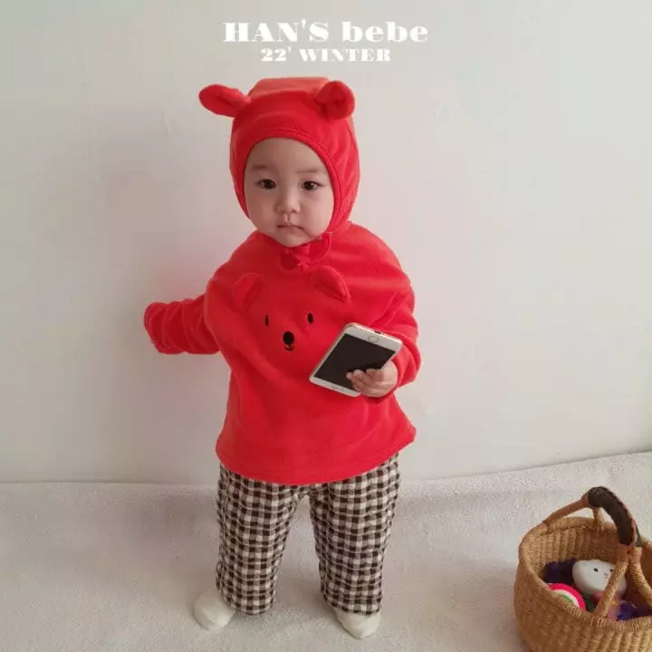 Han's - Korean Baby Fashion - #babygirlfashion - Bebe Check Quilting Pants - 5