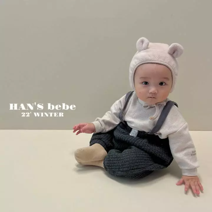 Han's - Korean Baby Fashion - #babygirlfashion - Bebe Quilting Dungarees Pants - 3