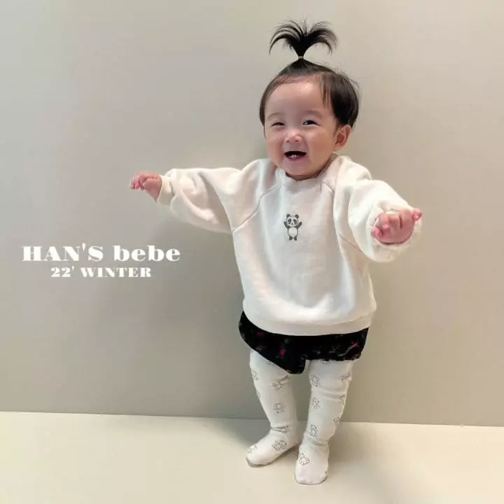 Han's - Korean Baby Fashion - #babygirlfashion - Bebe Poender Raglan Sweatshirt