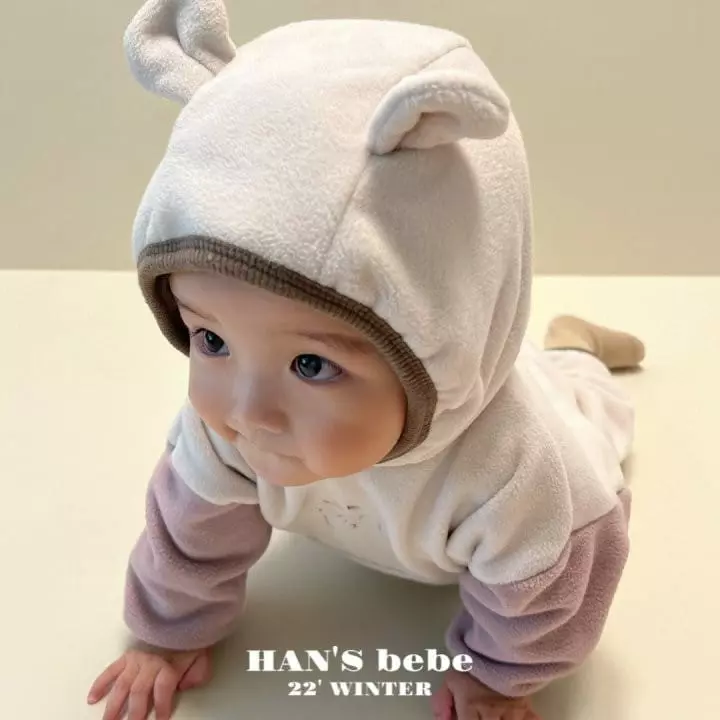 Han's - Korean Baby Fashion - #babylifestyle - Bebe Bear Moa Bodysuit - 2