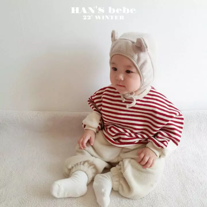 Han's - Korean Baby Fashion - #babygirlfashion - Bebe Sleeve Point Sweatshirt - 4
