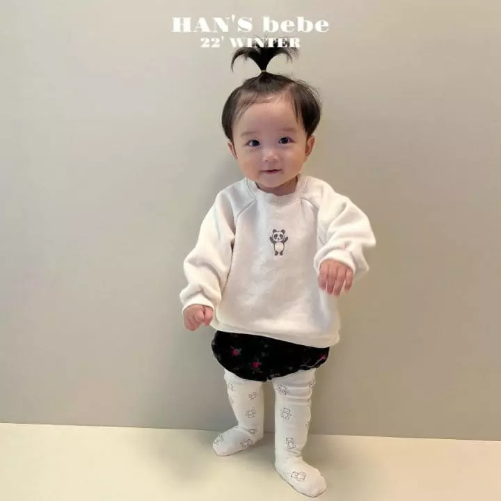 Han's - Korean Baby Fashion - #babylifestyle - Bebe Poender Raglan Sweatshirt - 2