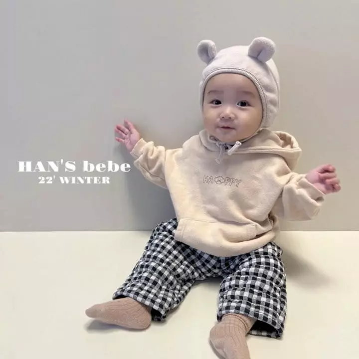 Han's - Korean Baby Fashion - #babyoninstagram - Bebe Check Quilting Pants - 7