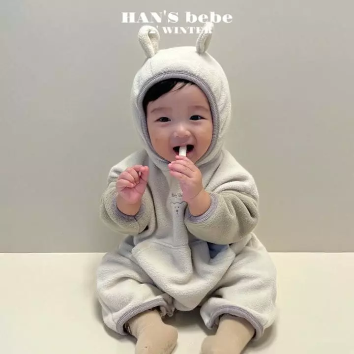 Han's - Korean Baby Fashion - #babyoninstagram - Bebe Bear Moa Bodysuit - 3