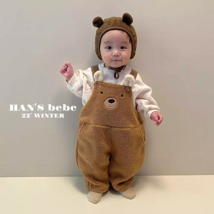 Han's - Korean Baby Fashion - #babyoninstagram - Bebe Bear Dungarees - 2