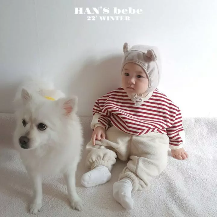 Han's - Korean Baby Fashion - #babyoninstagram - Bebe Sleeve Point Sweatshirt - 5