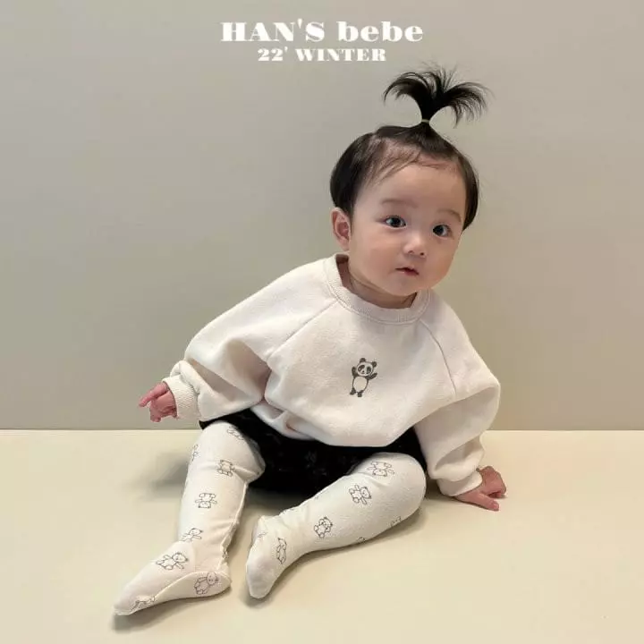 Han's - Korean Baby Fashion - #babyoninstagram - Bebe Poender Raglan Sweatshirt - 3