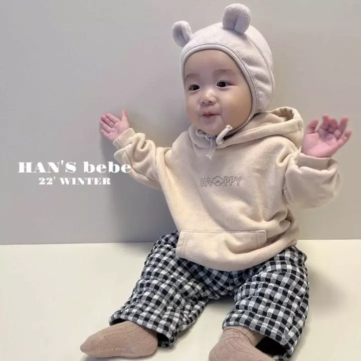 Han's - Korean Baby Fashion - #babyootd - Bebe Check Quilting Pants - 8