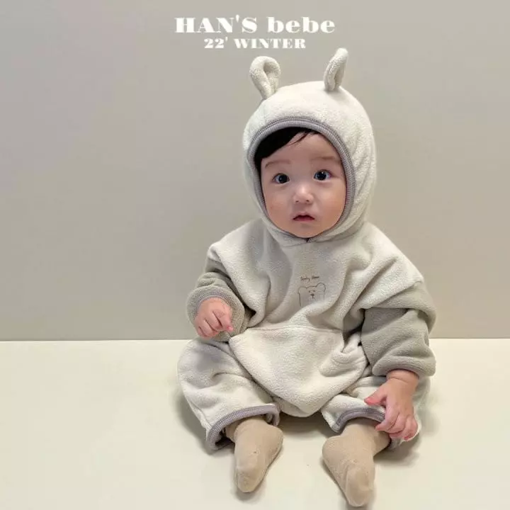 Han's - Korean Baby Fashion - #babyoninstagram - Bebe Bear Moa Bodysuit - 4