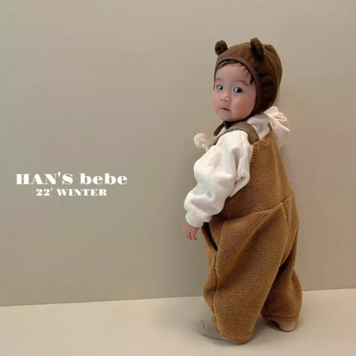 Han's - Korean Baby Fashion - #babyootd - Bebe Bear Dungarees - 3