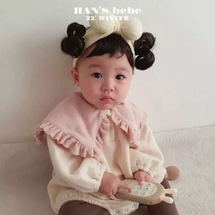 Han's - Korean Baby Fashion - #babyootd - Bebe Sailor Frill Bodysuit - 2