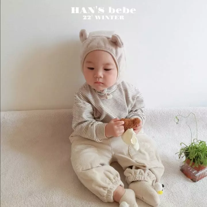 Han's - Korean Baby Fashion - #babyoutfit - Bebe Thinks Half Turtleneck Tee - 2