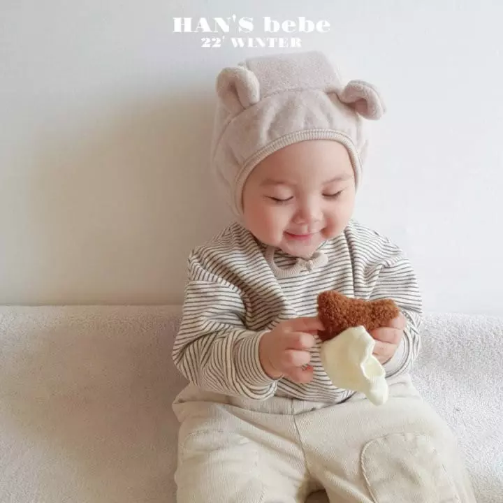 Han's - Korean Baby Fashion - #babyoutfit - Bebe Thinks Half Turtleneck Tee - 3