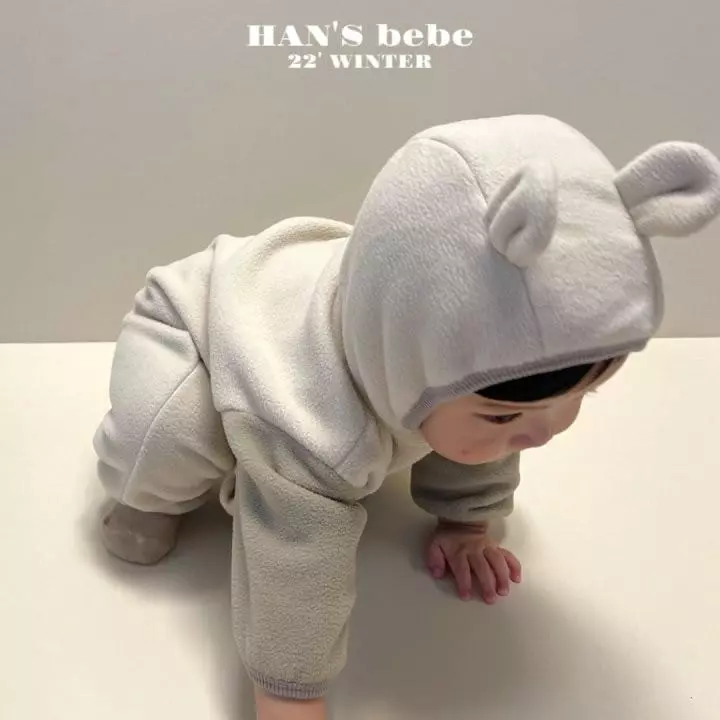 Han's - Korean Baby Fashion - #babyoutfit - Bebe Bear Moa Bodysuit - 5