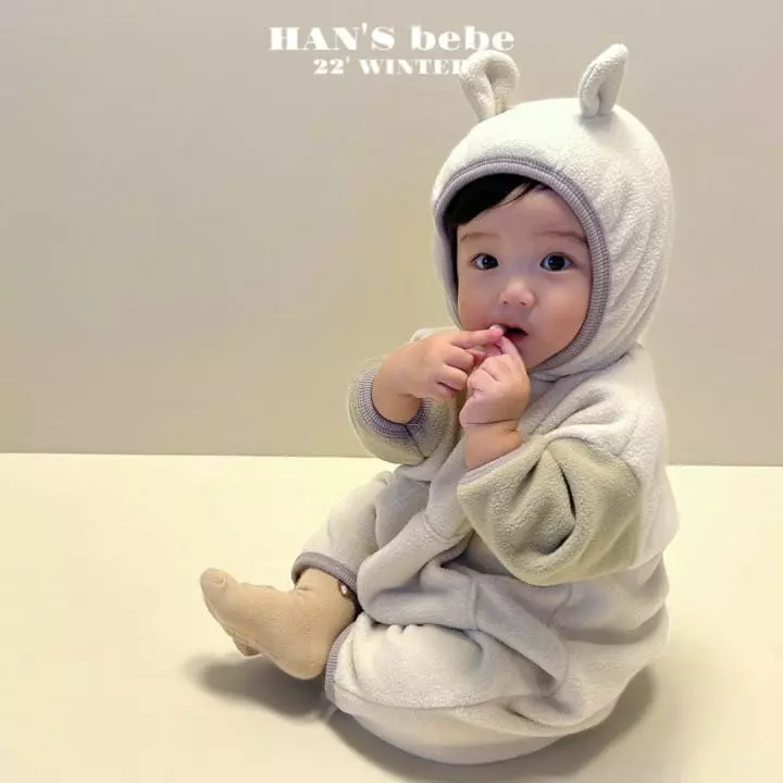 Han's - Korean Baby Fashion - #babyoutfit - Bebe Bear Moa Bodysuit - 6