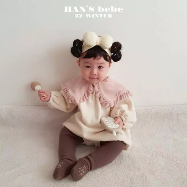 Han's - Korean Baby Fashion - #babyoutfit - Bebe Sailor Frill Bodysuit - 3