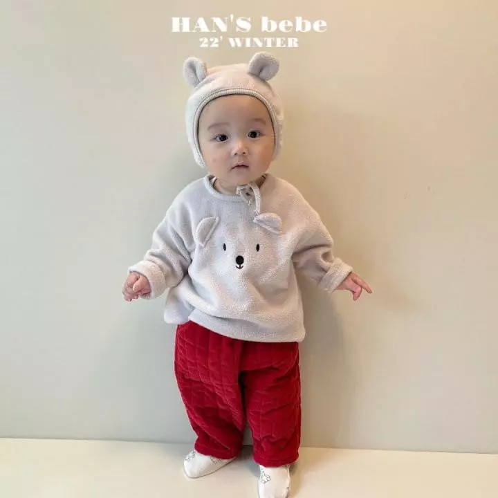 Han's - Korean Baby Fashion - #babyoutfit - Bebe Mini Bear Tee - 7