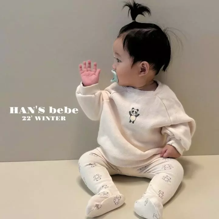 Han's - Korean Baby Fashion - #babyoutfit - Bebe Poender Raglan Sweatshirt - 5