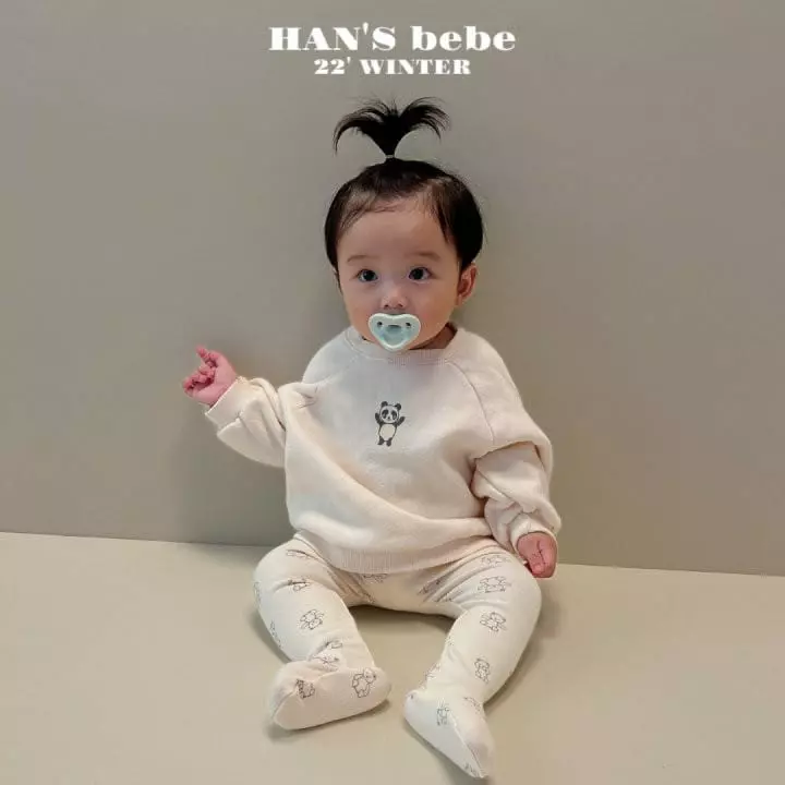 Han's - Korean Baby Fashion - #babyoutfit - Bebe Poender Raglan Sweatshirt - 6