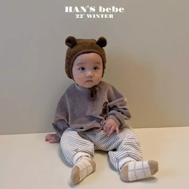 Han's - Korean Baby Fashion - #babyoutfit - Bebe Bone Sweatshirt - 3