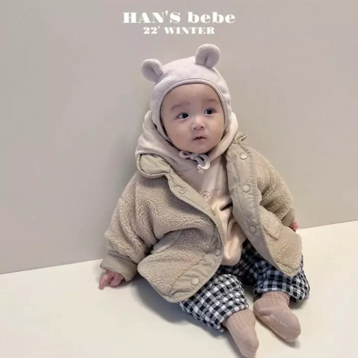 Han's - Korean Baby Fashion - #babywear - Bebe Check Quilting Pants - 11