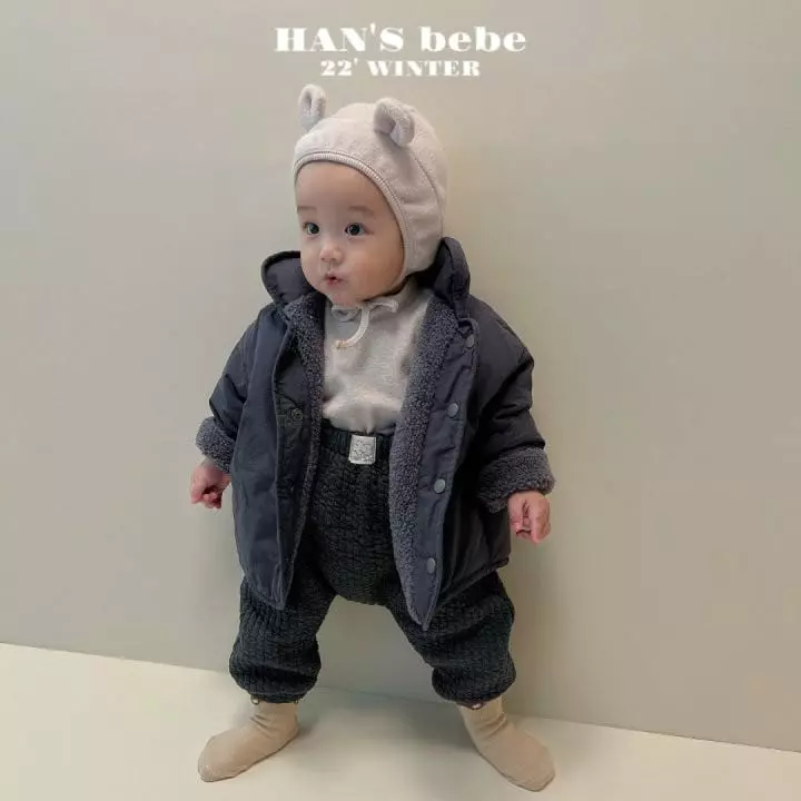 Han's - Korean Baby Fashion - #babywear - Bebe Quilting Dungarees Pants - 9