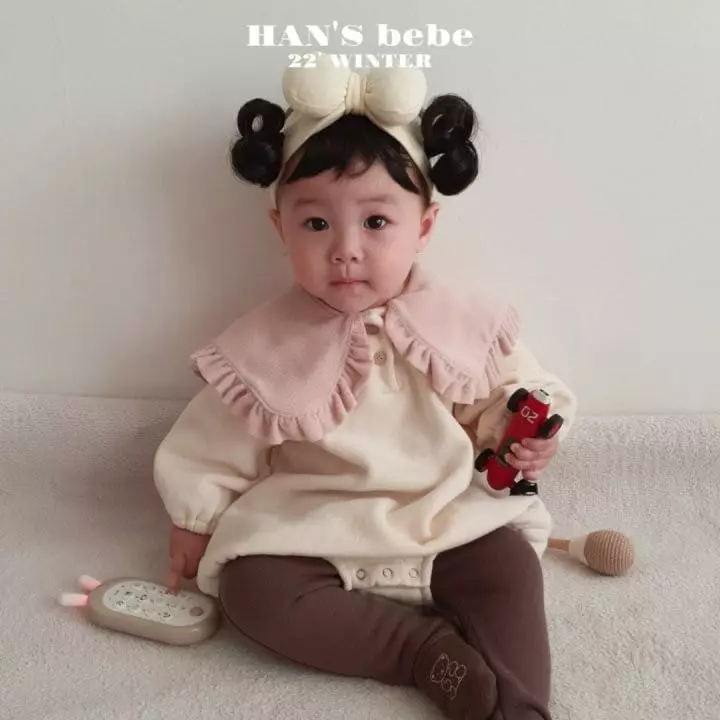 Han's - Korean Baby Fashion - #babywear - Bebe Sailor Frill Bodysuit - 5