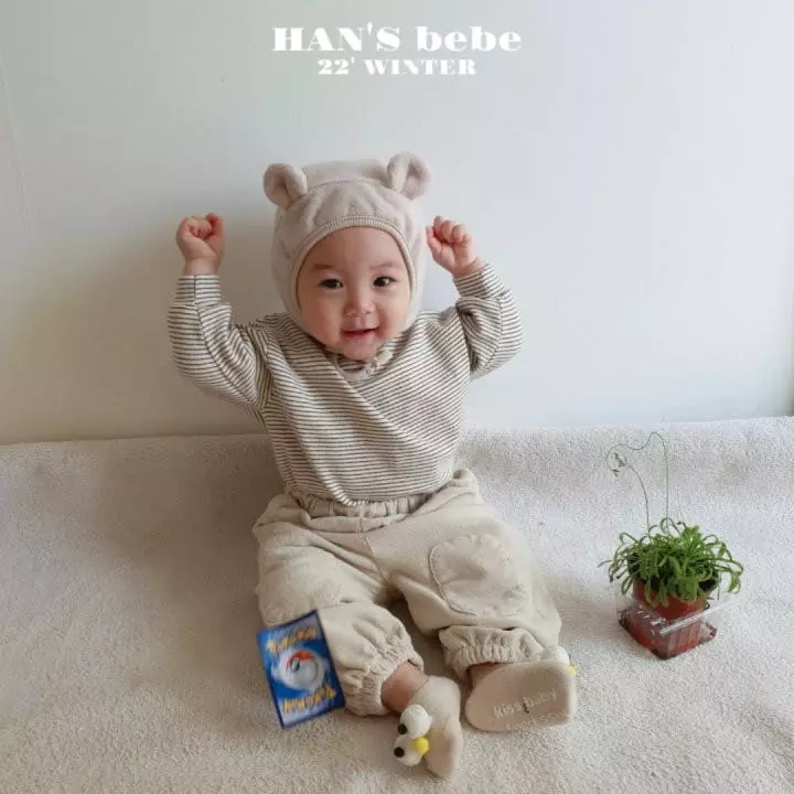 Han's - Korean Baby Fashion - #onlinebabyboutique - Bebe Thinks Half Turtleneck Tee - 5