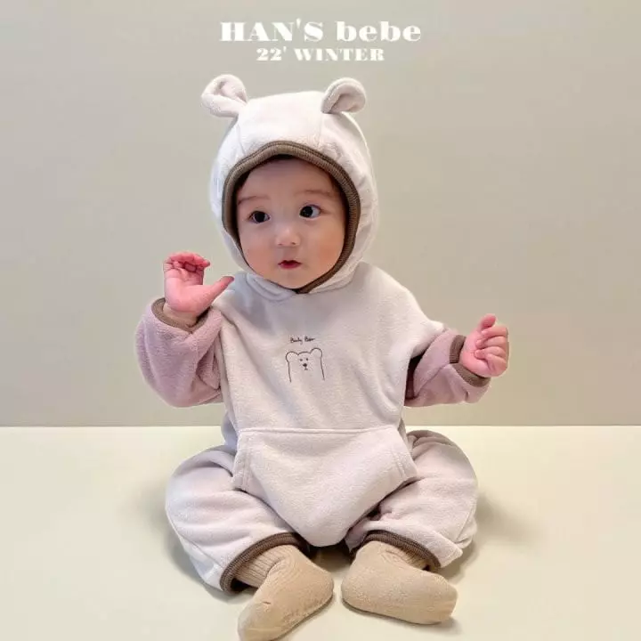 Han's - Korean Baby Fashion - #onlinebabyboutique - Bebe Bear Moa Bodysuit - 8