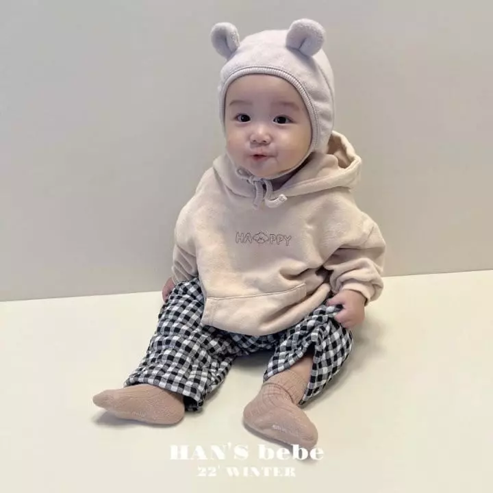 Han's - Korean Baby Fashion - #onlinebabyshop - Bebe Happy Hoody - 5