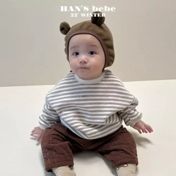 Han's - Korean Baby Fashion - #onlinebabyshop - Bebe Sleeve Point Sweatshirt - 11
