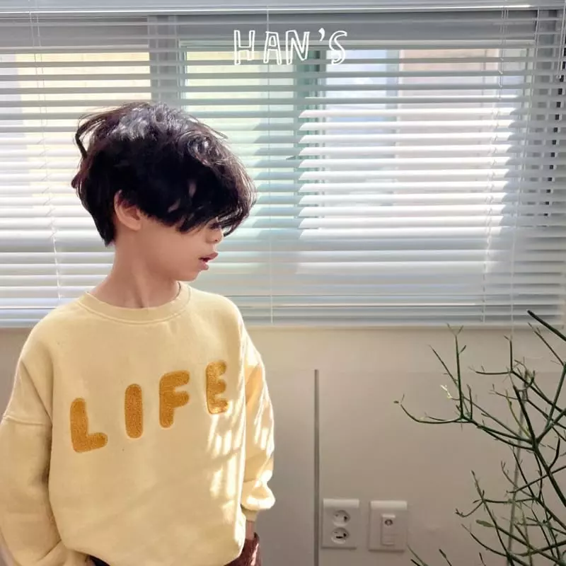 Han's - Korean Children Fashion - #stylishchildhood - Life Sweatshirt - 4