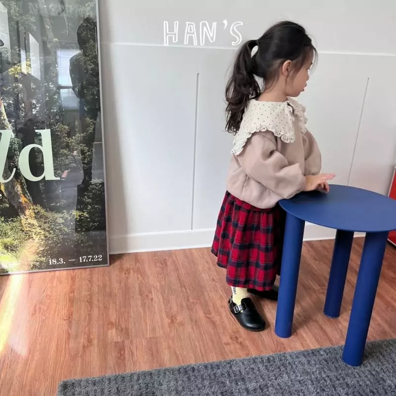 Han's - Korean Children Fashion - #childrensboutique - Check Fleece Skirt - 7
