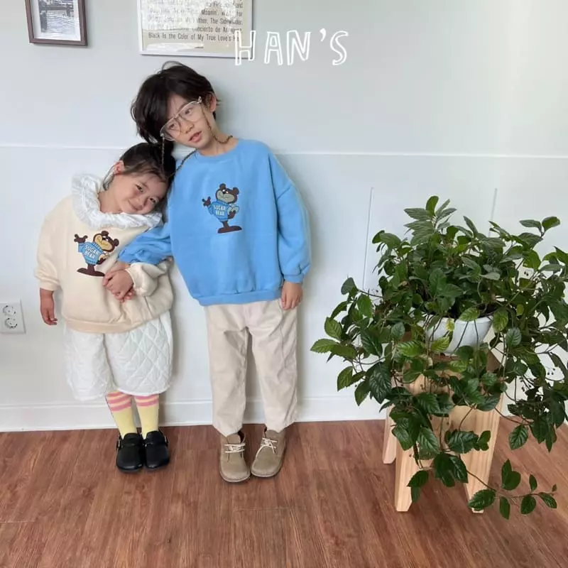 Han's - Korean Children Fashion - #discoveringself - Sugar Bear Sweatshirt - 7
