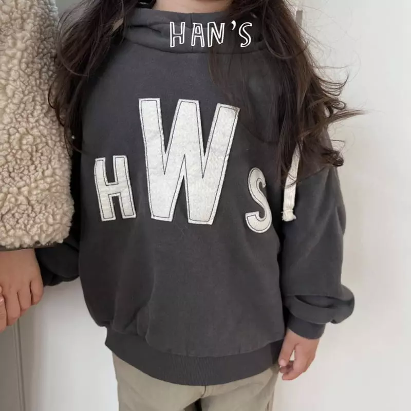 Han's - Korean Children Fashion - #kidsshorts - Patch Hoody Sweatshirt - 7