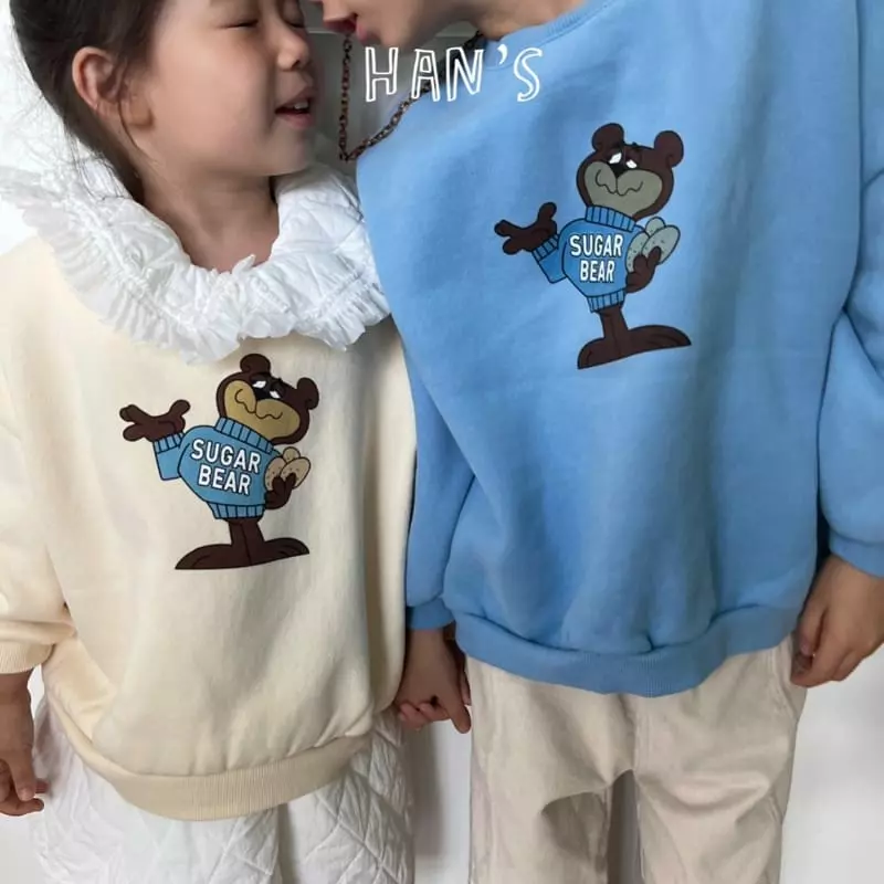 Han's - Korean Children Fashion - #kidsshorts - Sugar Bear Sweatshirt - 9