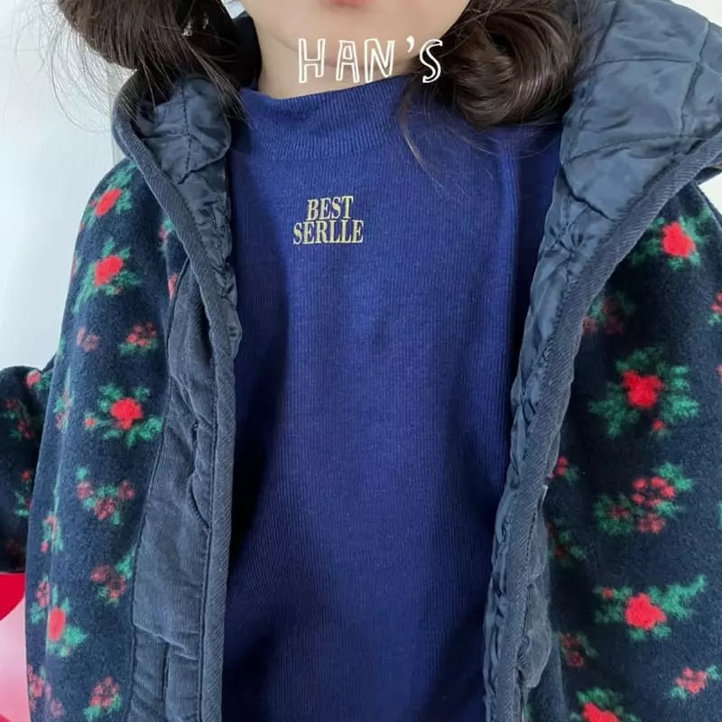 Han's - Korean Children Fashion - #kidsstore - Half Turtleneck Color Tee - 2