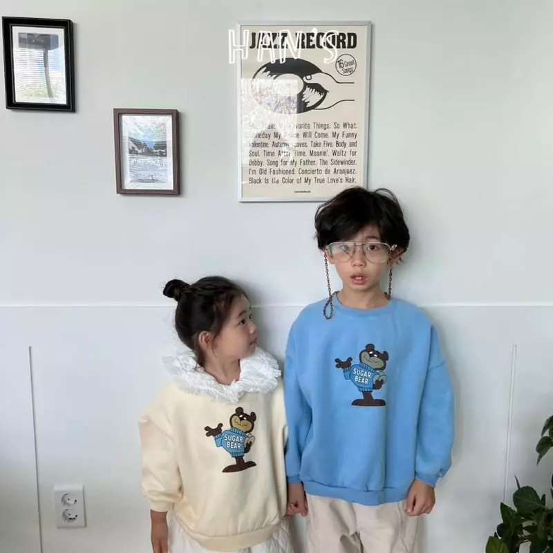 Han's - Korean Children Fashion - #prettylittlegirls - Sugar Bear Sweatshirt - 2