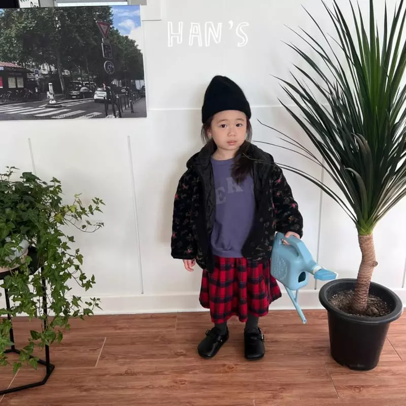 Han's - Korean Children Fashion - #stylishchildhood - Check Fleece Skirt - 5