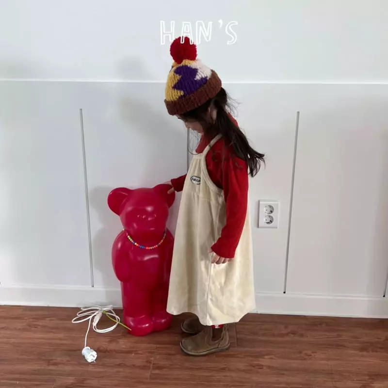 Han's - Korean Children Fashion - #toddlerclothing - Veloure String One-piece - 4