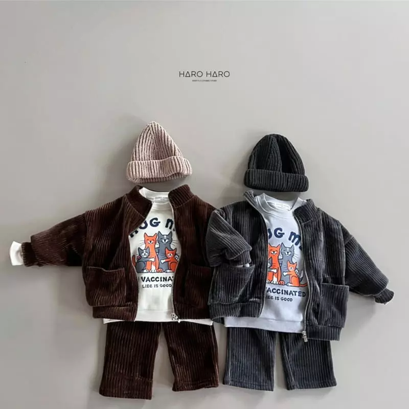 Haro Haro - Korean Children Fashion - #childofig - Corduroy Pants - 5