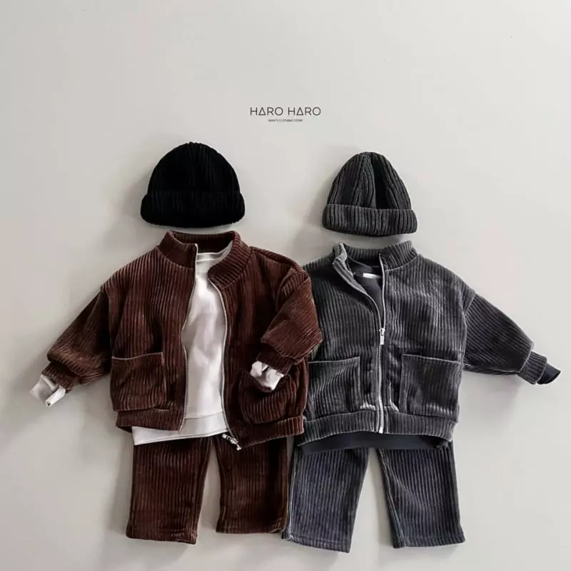 Haro Haro - Korean Children Fashion - #childrensboutique - Corduroy Pants - 6