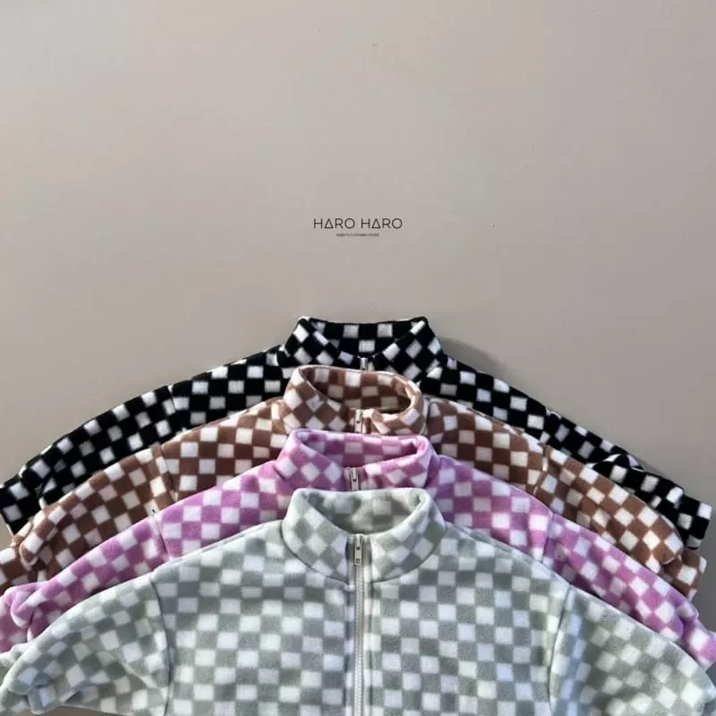 Haro Haro - Korean Children Fashion - #discoveringself - Fleece Check Jumper