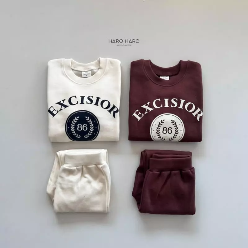 Haro Haro - Korean Children Fashion - #kidzfashiontrend - Excisior Fleece Top Bottom Set - 2