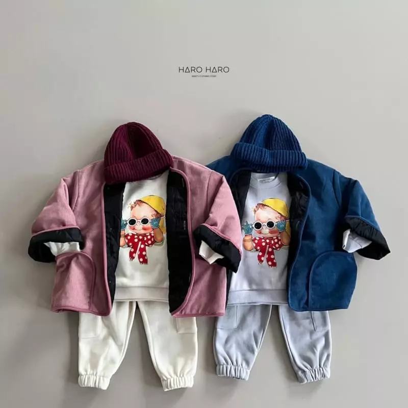 Haro Haro - Korean Children Fashion - #littlefashionista - Pappy Fleece Sweatshirt - 8