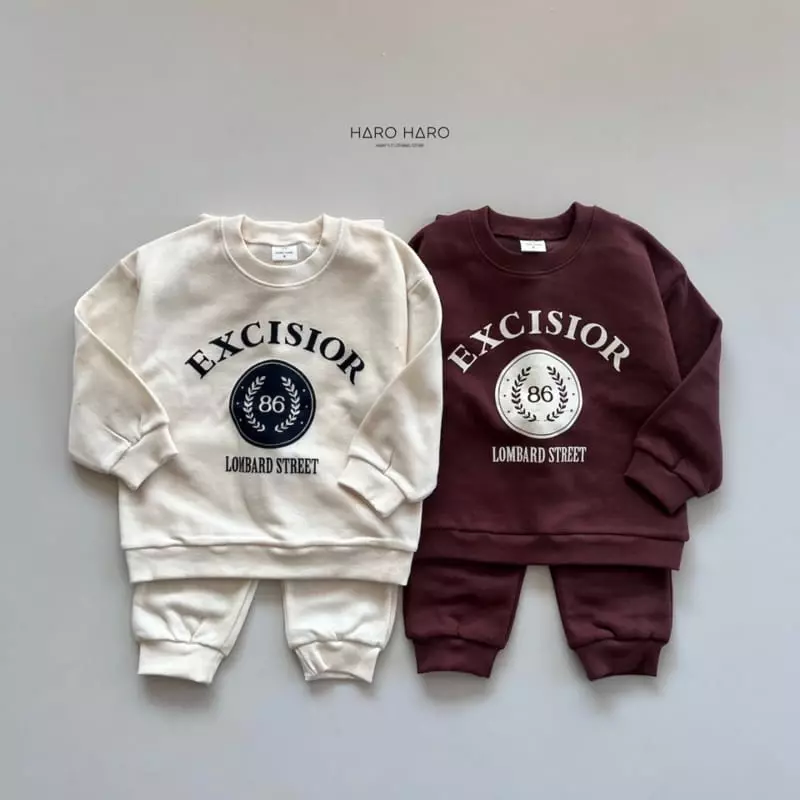 Haro Haro - Korean Children Fashion - #magicofchildhood - Excisior Fleece Top Bottom Set - 5
