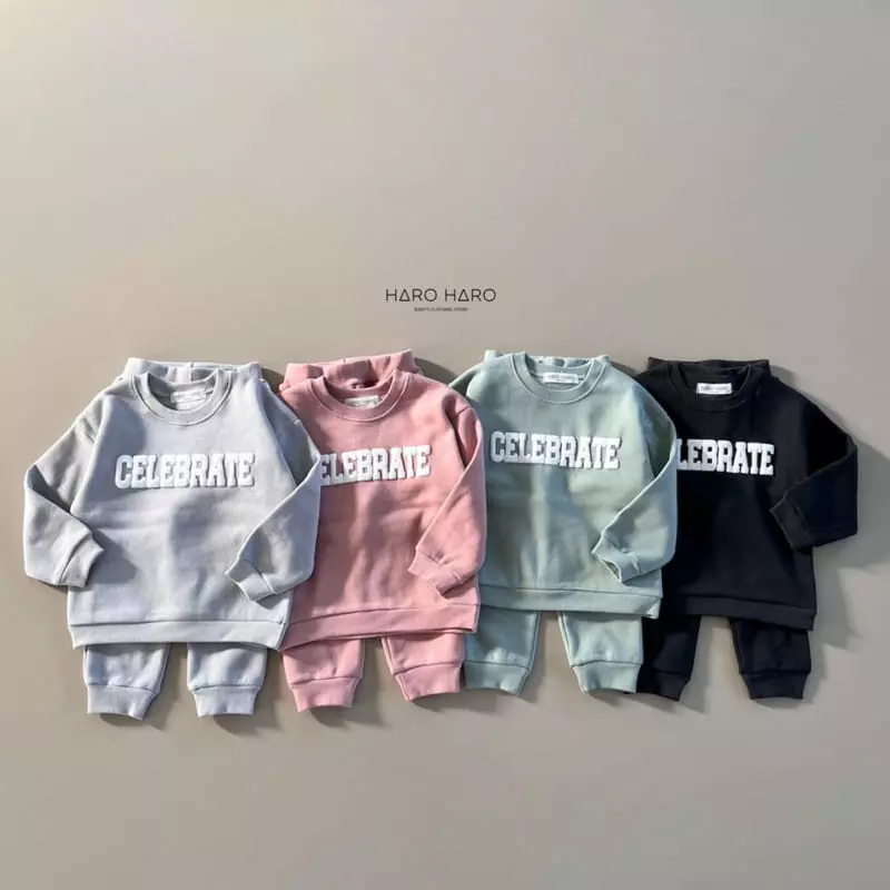 Haro Haro - Korean Children Fashion - #stylishchildhood - Celeb Fleece Top Bottom Set - 8