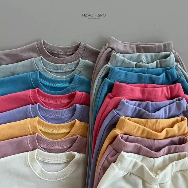 Haro Haro - Korean Children Fashion - #stylishchildhood - Crayon Top Bottom Set - 6