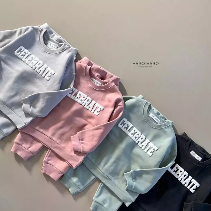 Haro Haro - Korean Children Fashion - #toddlerclothing - Celeb Fleece Top Bottom Set - 7